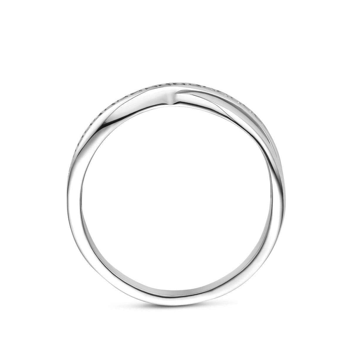 Ring zirkonia zilver gerhodineerd 1343319