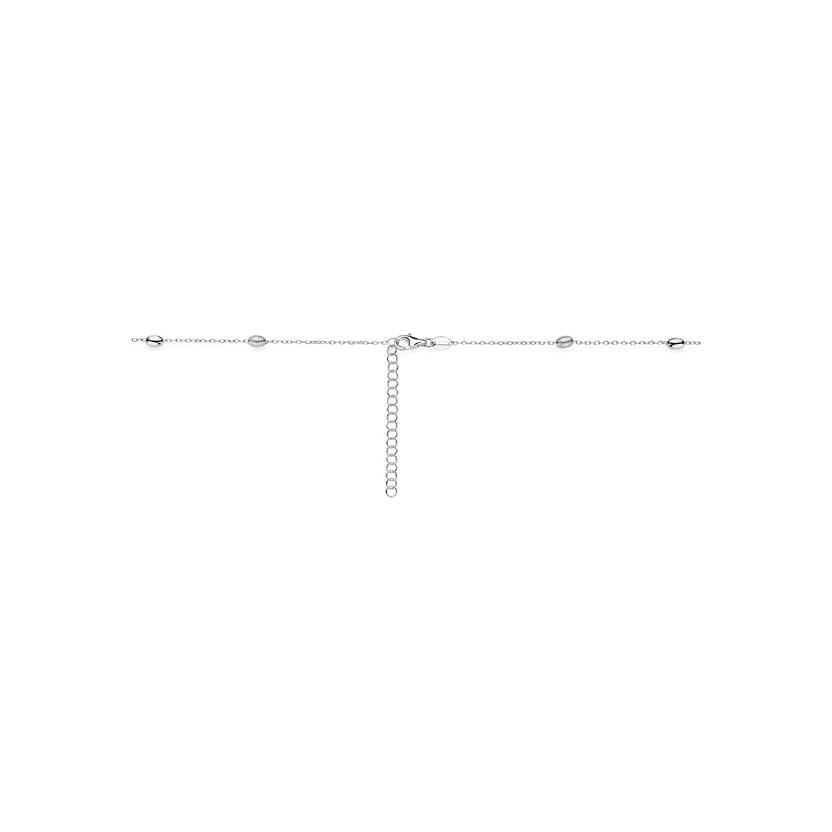 Collier zilver gerhodineerd 41 + 4 cm 1343533