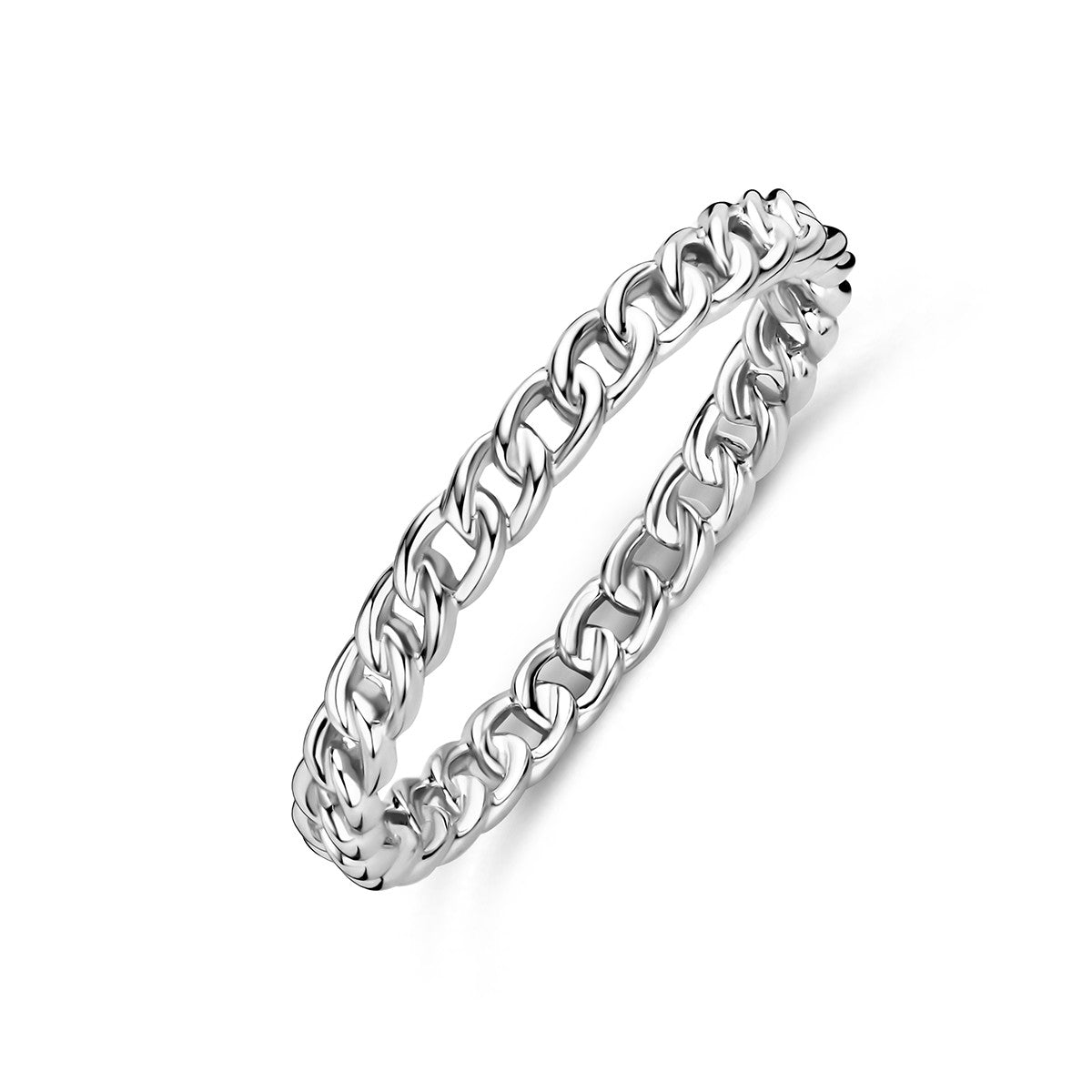 Ring schakel zilver gerhodineerd 2.5 mm