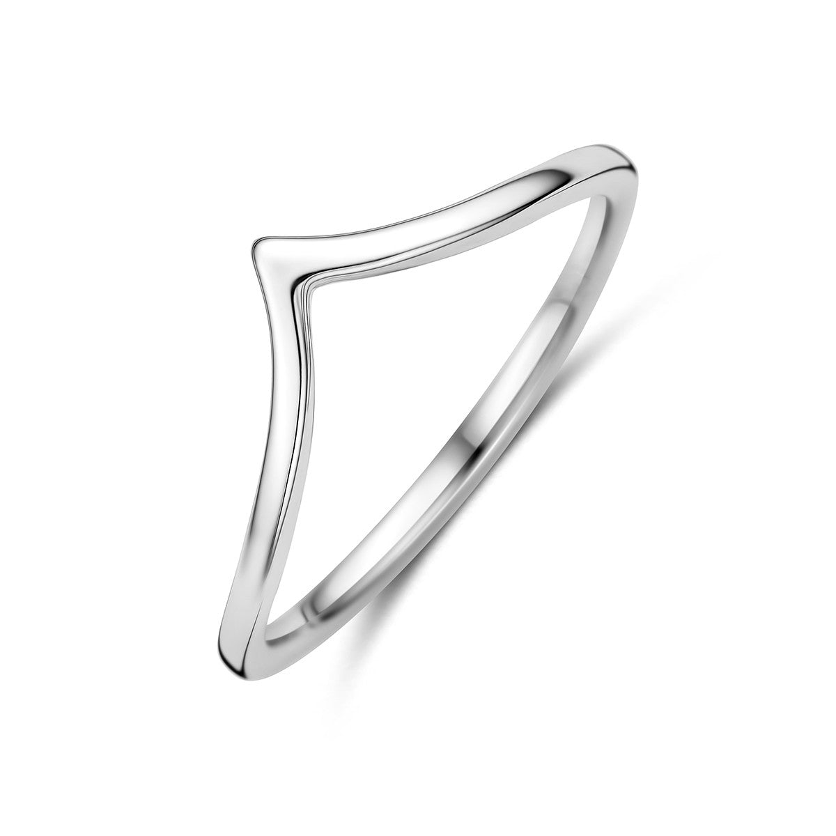 Ring zilver gerhodineerd 6 mm