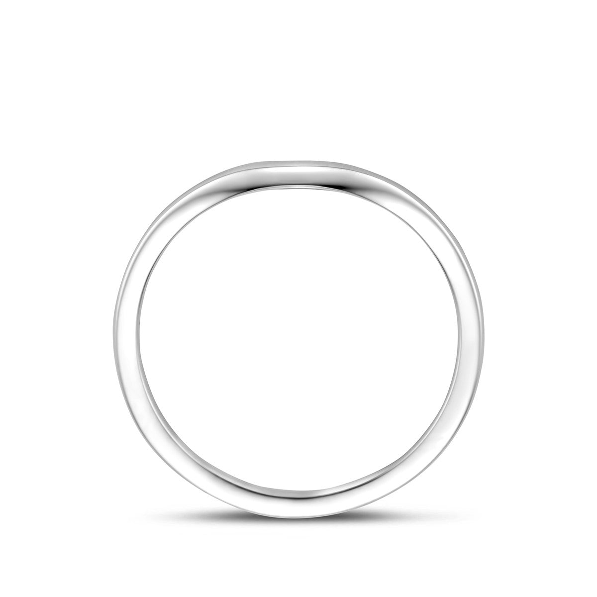 Ring zilver gerhodineerd 6 mm