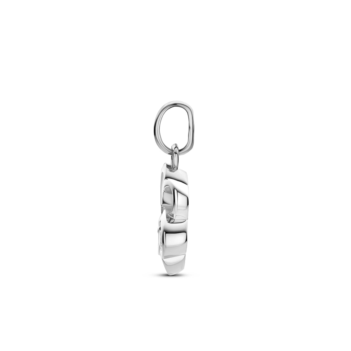 Fantasy Collection Hanger klavertje zirkonia zilver gerhodineerd 11 mm - afbeelding 3