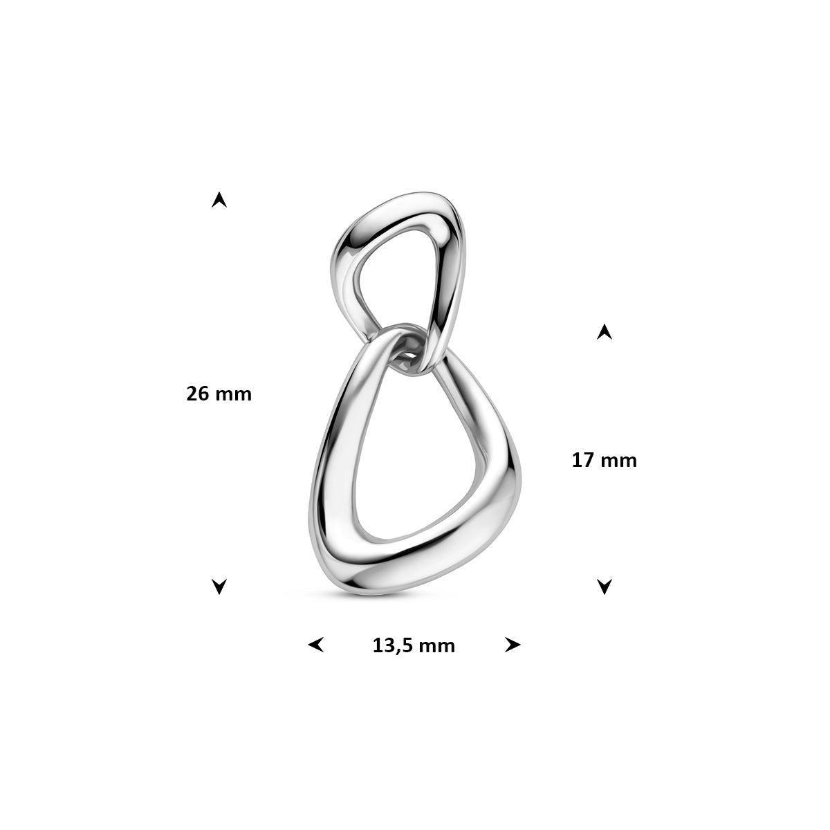 Fantasy Collection Hanger zilver gerhodineerd 26 mm - afbeelding 4