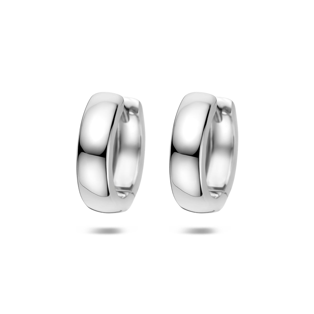 Fantasy Collection Klapoorringen zilver gerhodineerd 15 mm