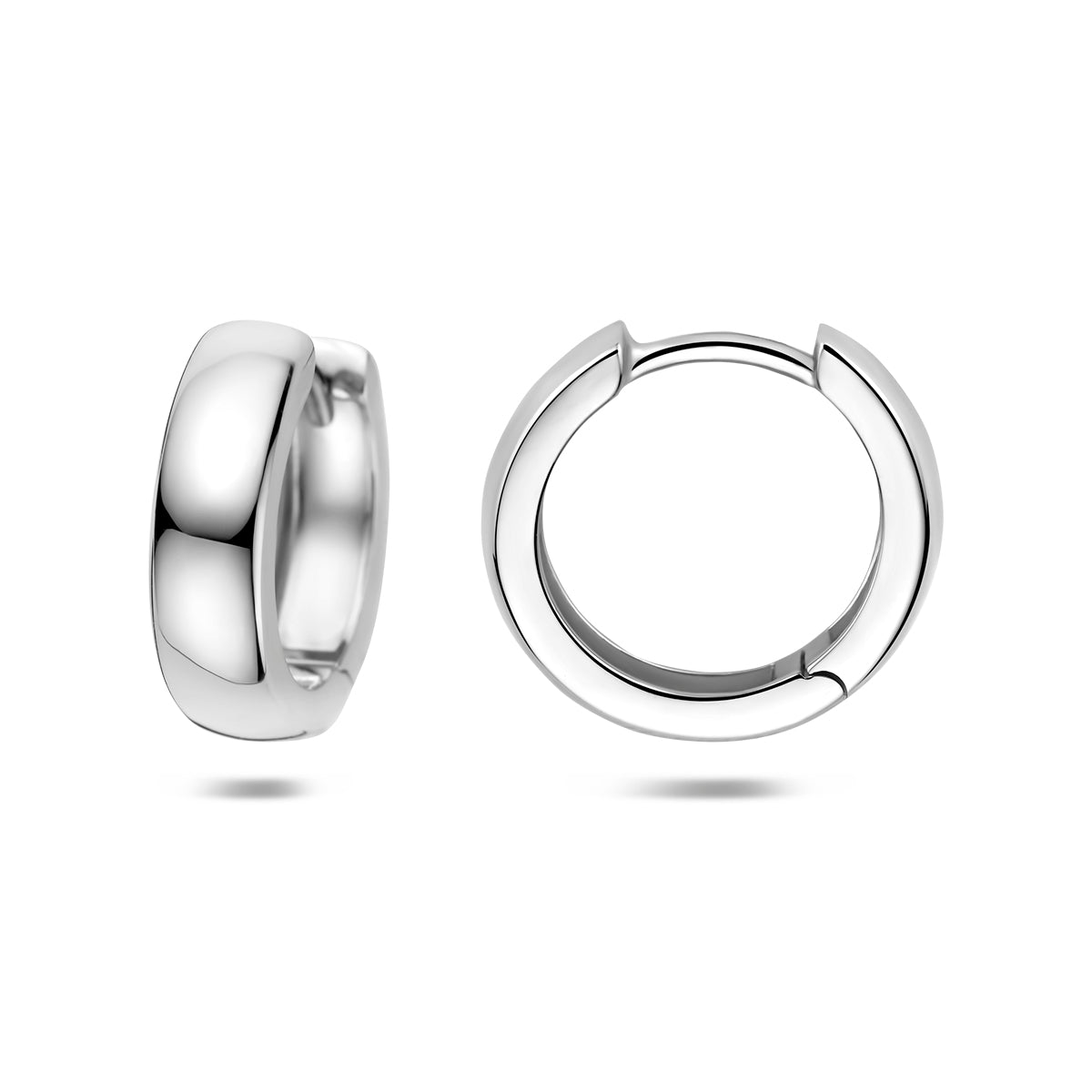 Fantasy Collection Klapoorringen zilver gerhodineerd 15 mm - afbeelding 3