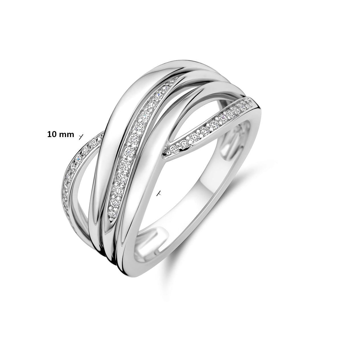 Fantasy Collection Ring zirkonia zilver gerhodineerd - afbeelding 4