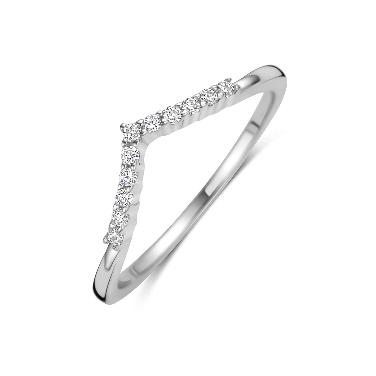 Fantasy Collection Ring zirkonia zilver gerhodineerd