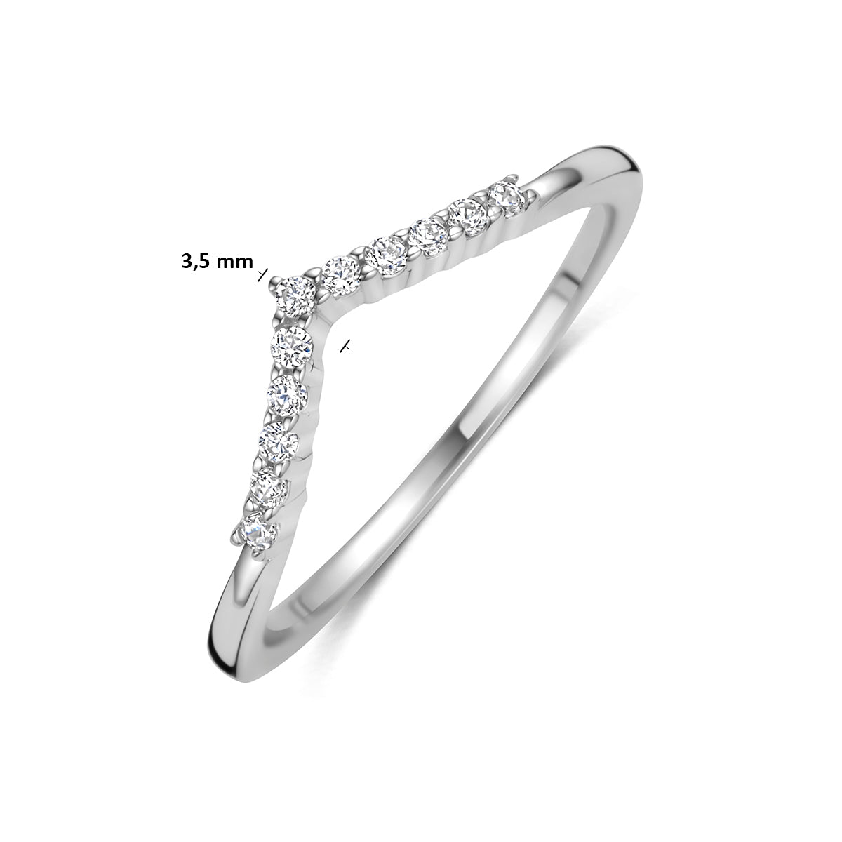 Fantasy Collection Ring zirkonia zilver gerhodineerd - afbeelding 4