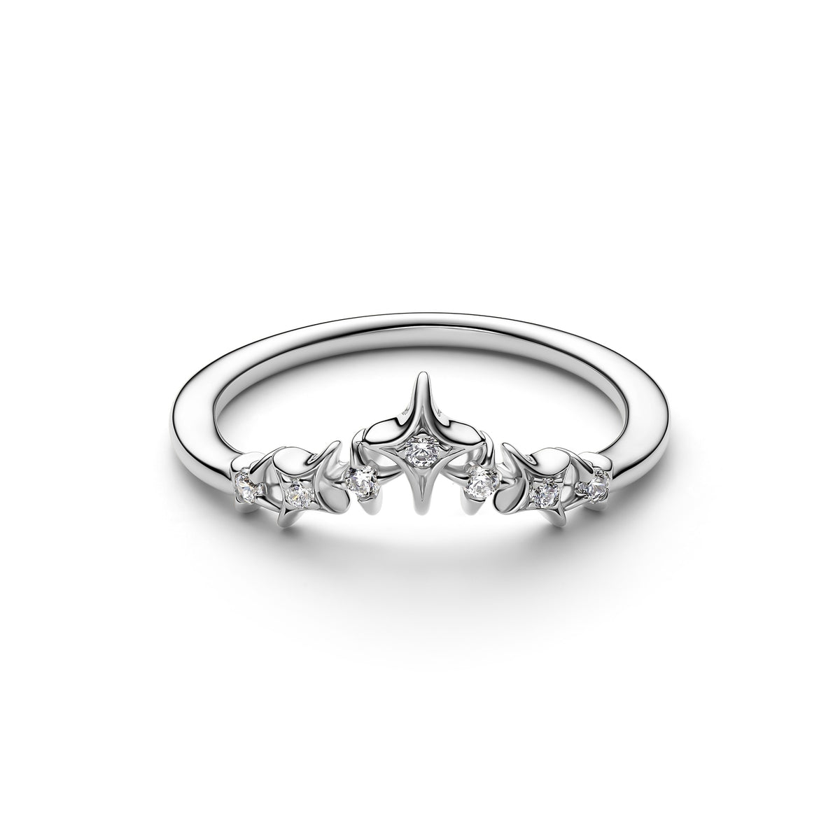 Pandora Tiara Sterren Ring platinaverguld