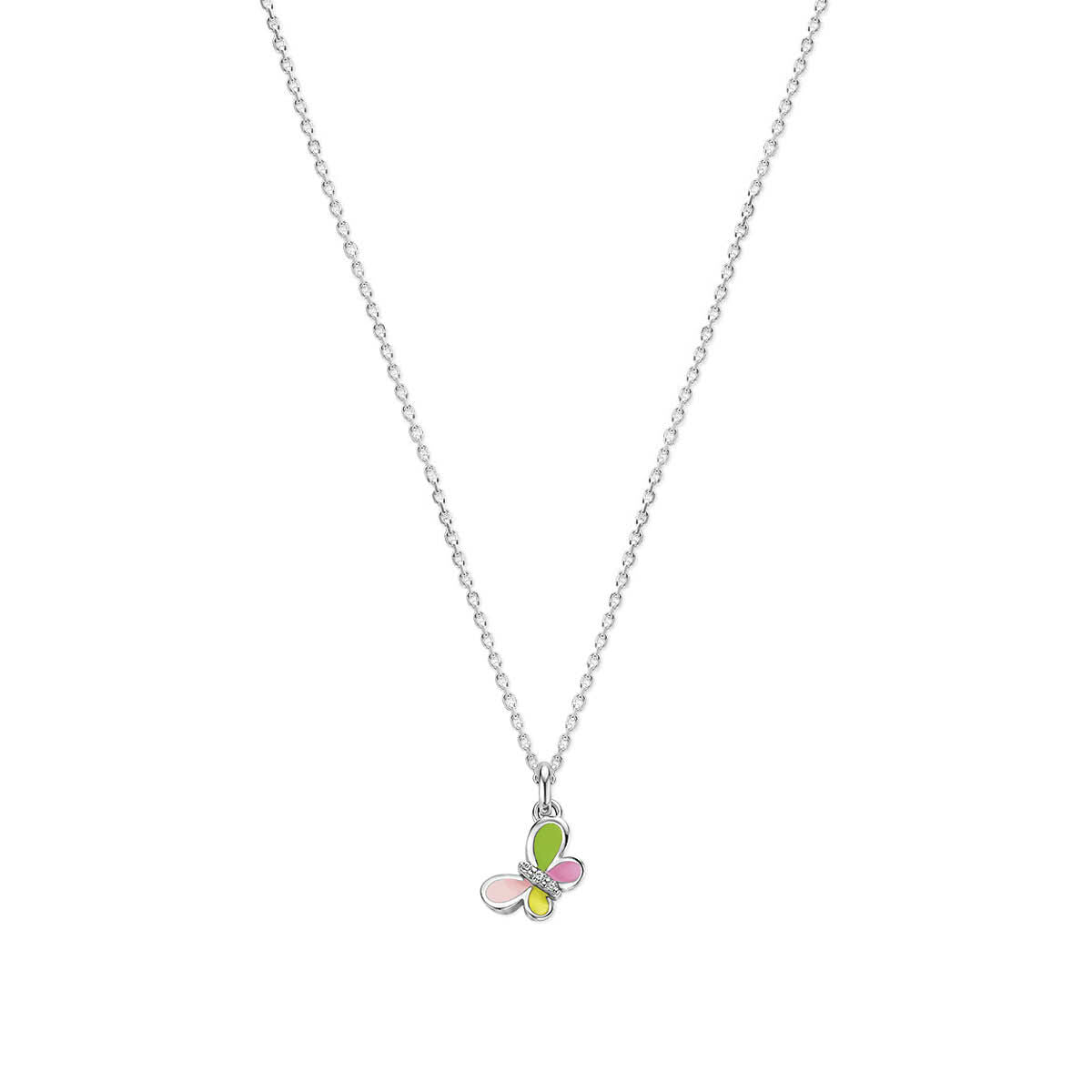 Fantasy Collection Gerhodineerd Zilveren Ketting met Zirkonia voor Kinderen 1340076