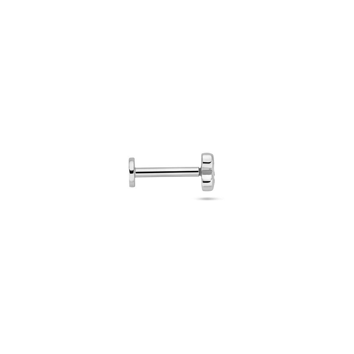 Fantasy Collection Flat back piercing zirkonia 3,5 mm zilver