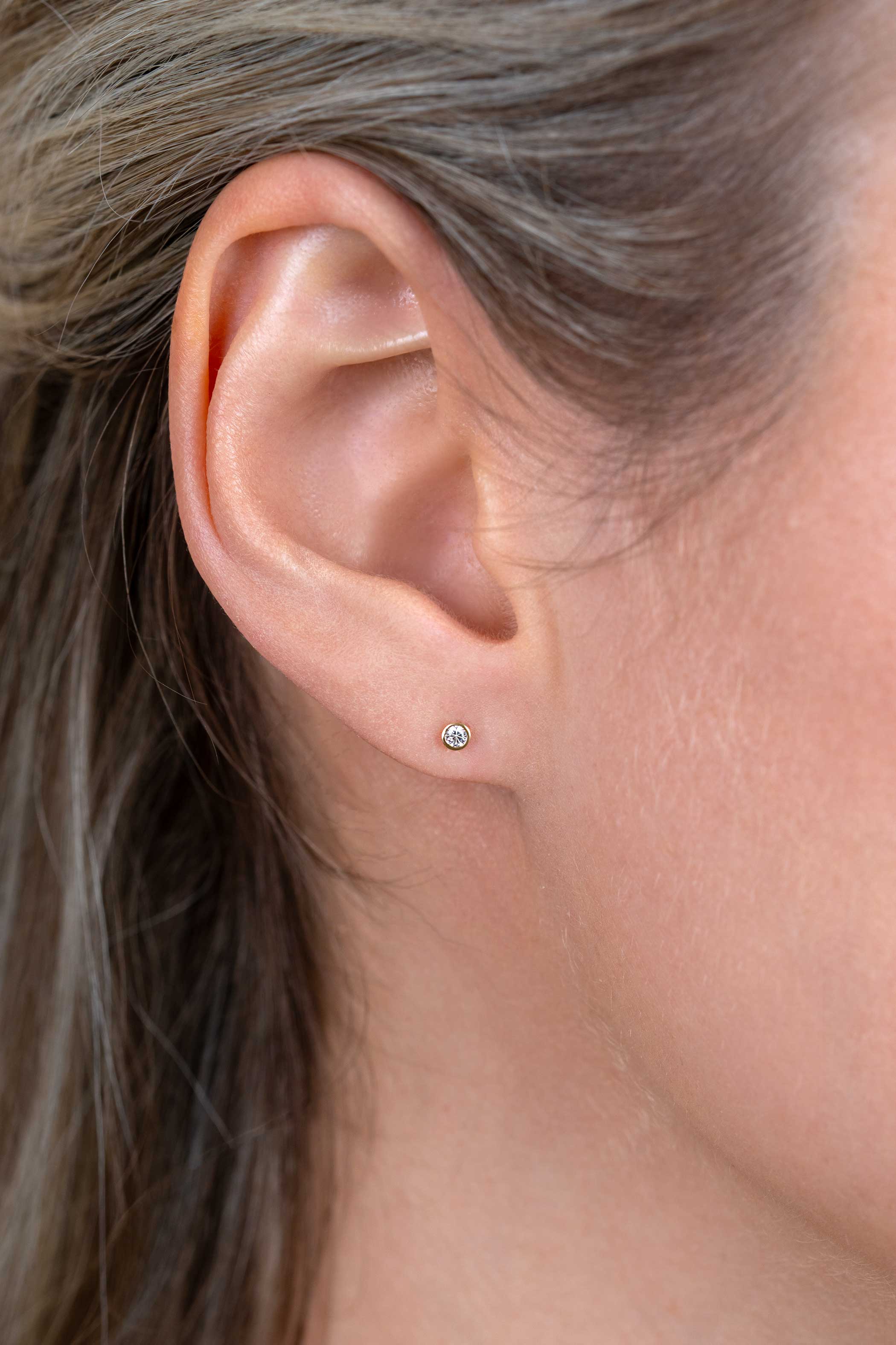 ZINZI 14K Gouden Oorbellen ZGO563 wit