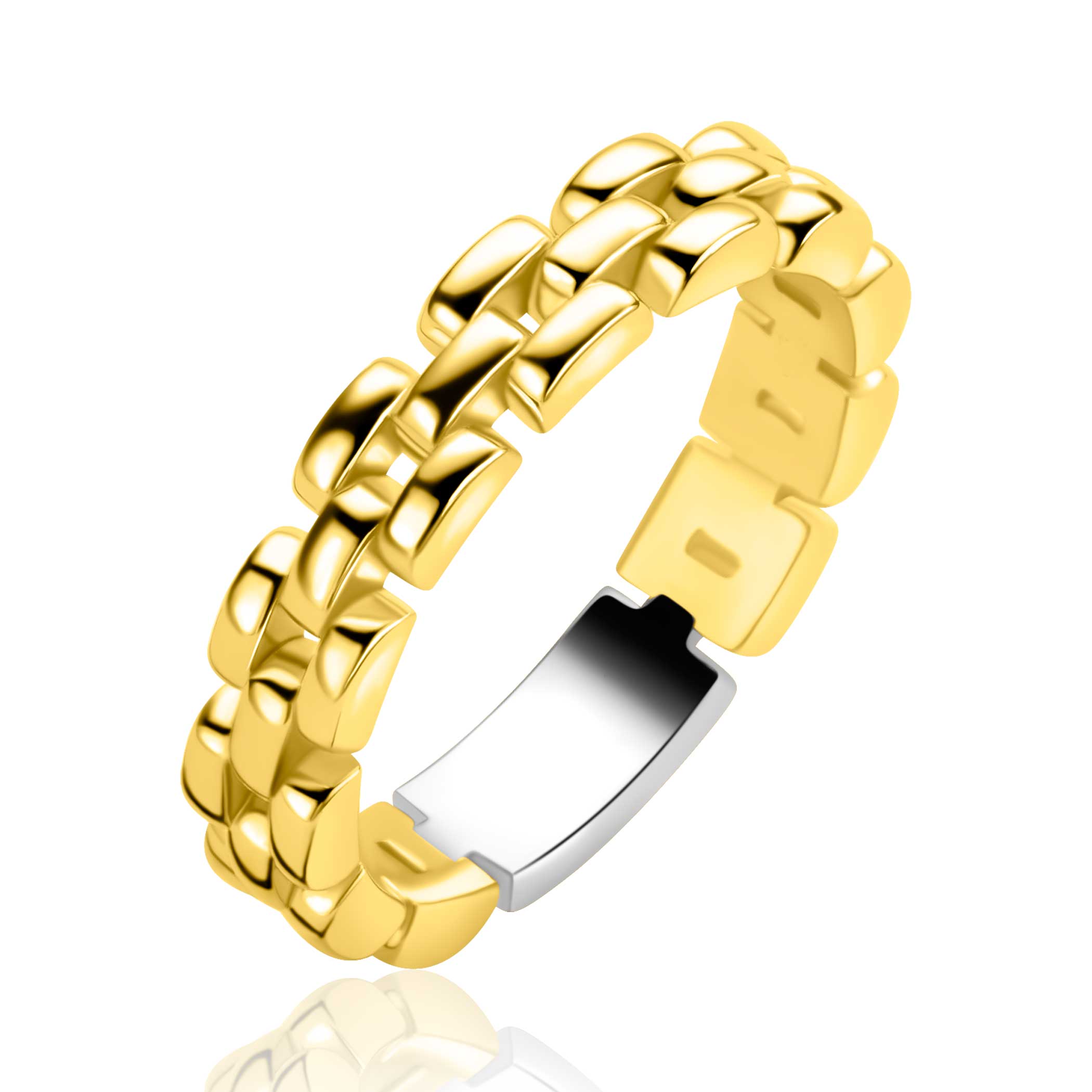 ZINZI Verguld Zilveren Ring - ZIR2556G