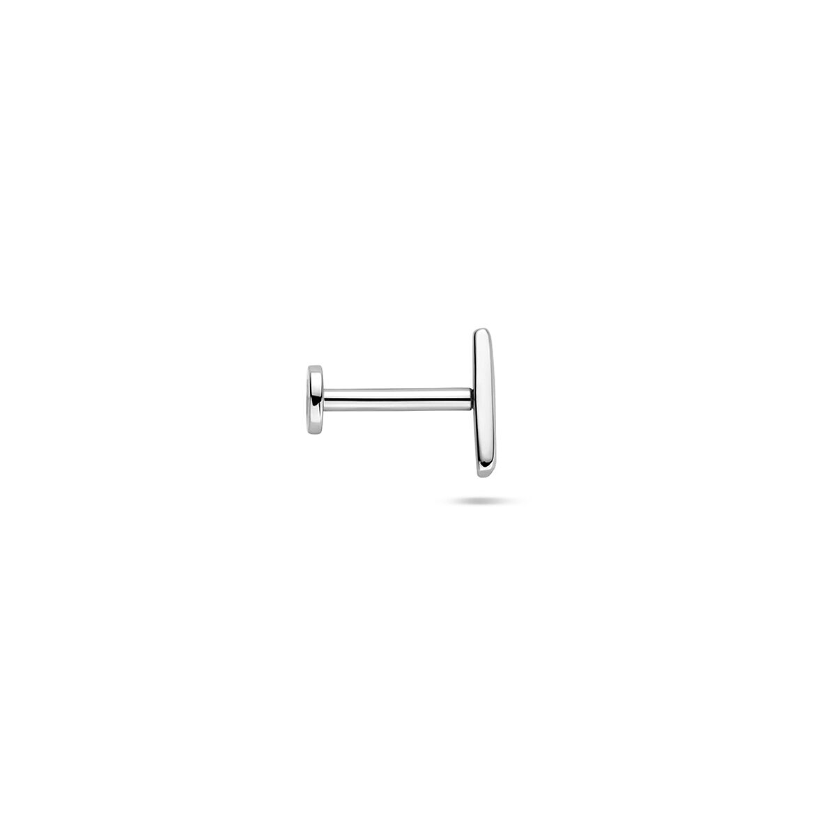 Fantasy Collection Flat back piercing balk 6,5 mm zilver
