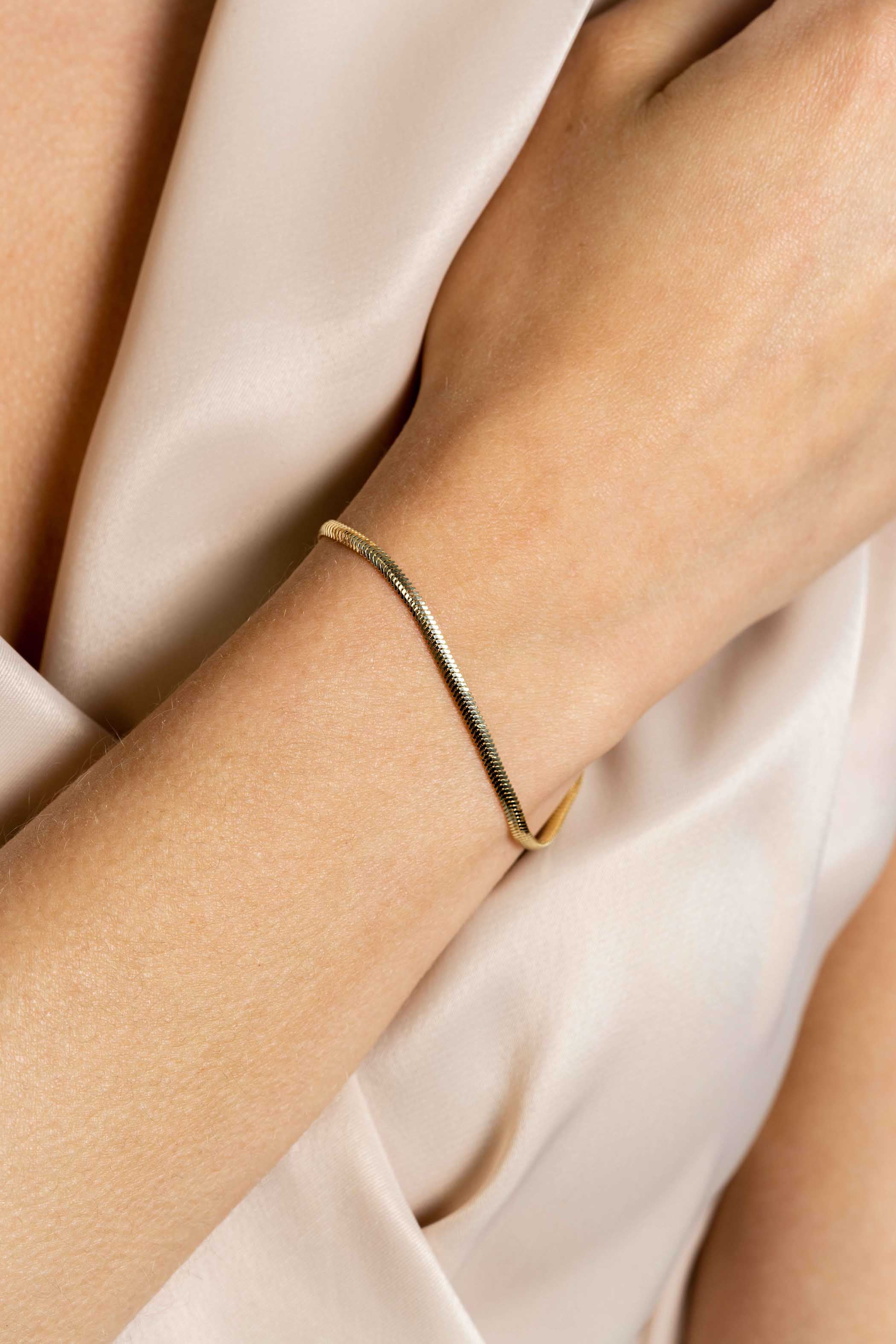 ZINZI Verguld Zilveren Armband 18-20 cm - ZIA2401G
