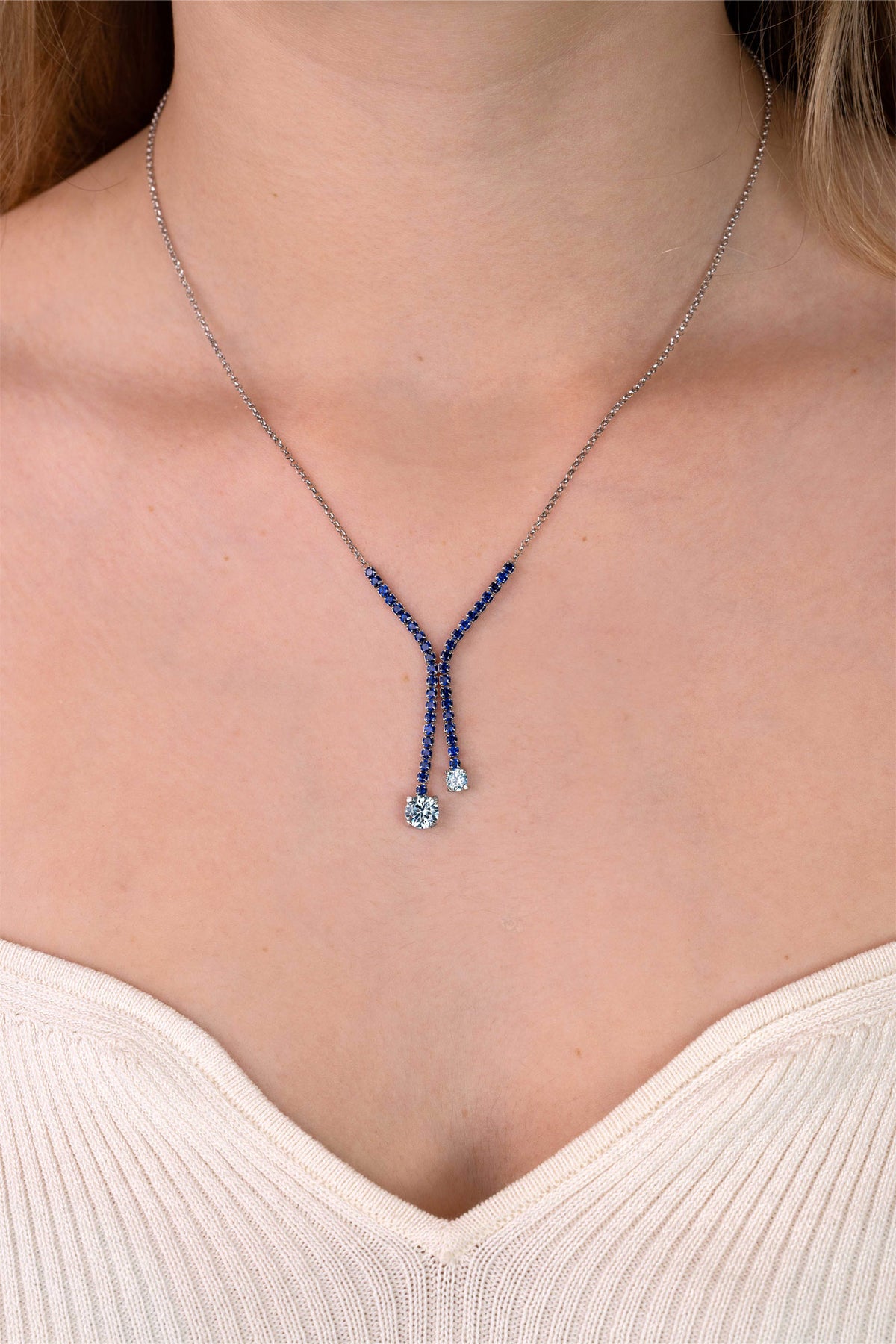 ZINZI Zilveren Ketting ZIC2894B