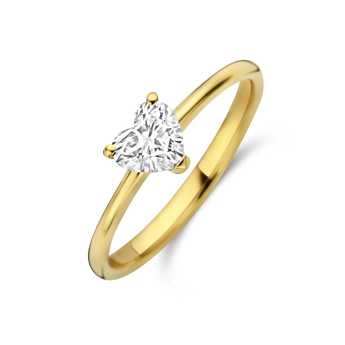 Fantasy Collection Ring hartje lab grown diamant 0.50ct f vs 14K geelgoud
