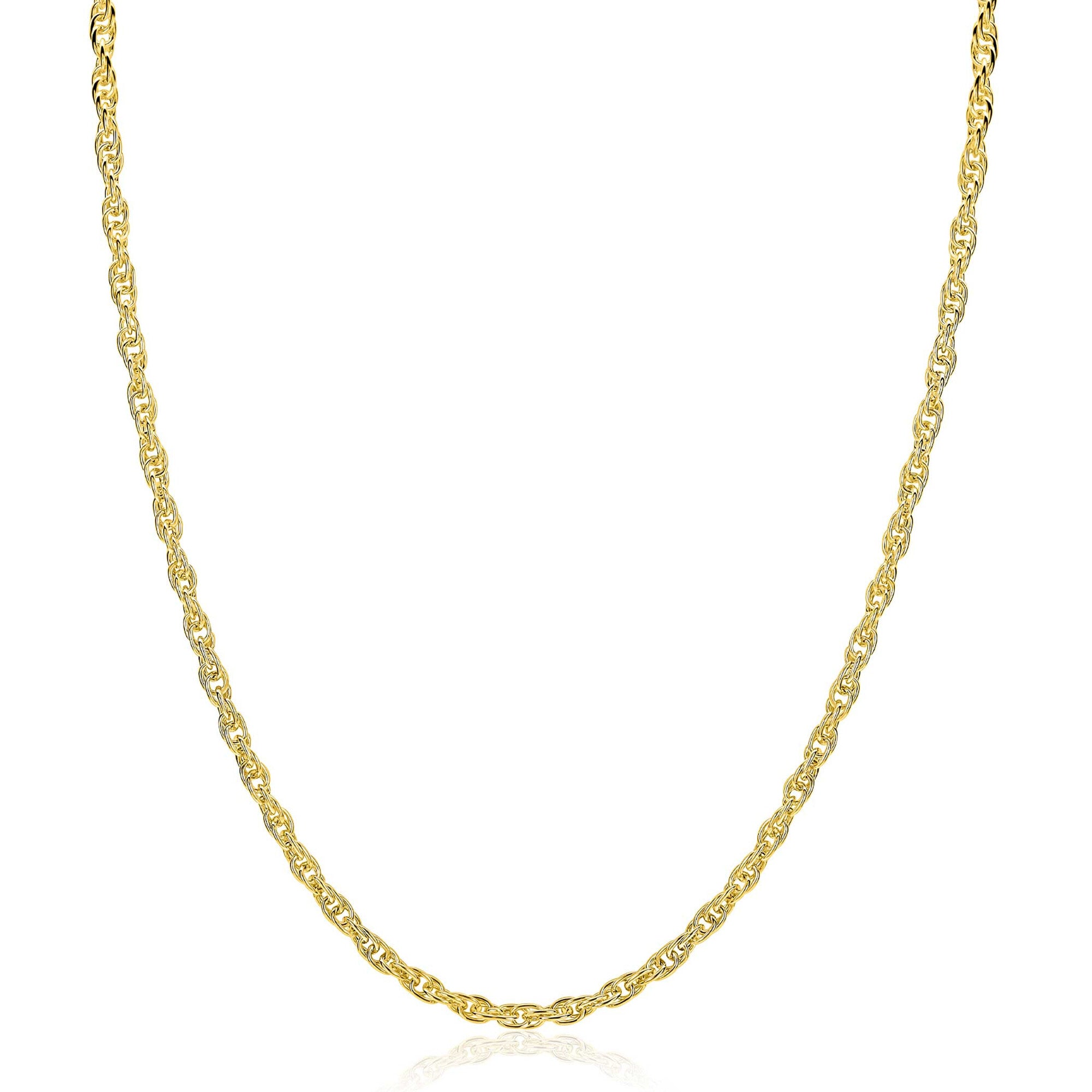 ZINZI Verguld Zilveren Ketting ZIC2844G