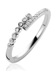 ZINZI zilveren ring (4mm breed) slagmodel bezet met witte zirkonia ZIR2729 - PansiteNederland.nl