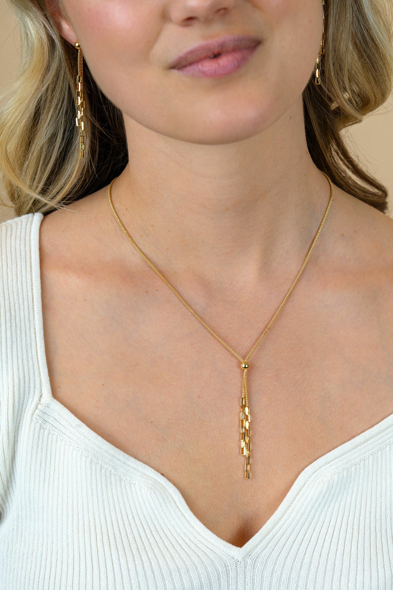 ZINZI Verguld Zilveren Ketting 43-46cm - ZIC2710G