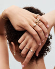 Pandora 14k Goud Vergulde Ring met Zoetwaterparel 163157C01 - PansiteNederland.nl