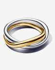 Pandora ESSENCE Tweekleurige Verstrengelde Banden Ring 163262C00 - PansiteNederland.nl