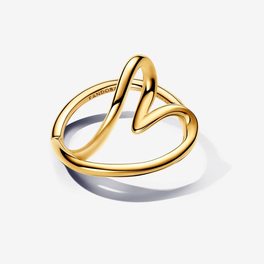 Pandora Organisch Gevormde Hart Ring goudverguld - 163288C00