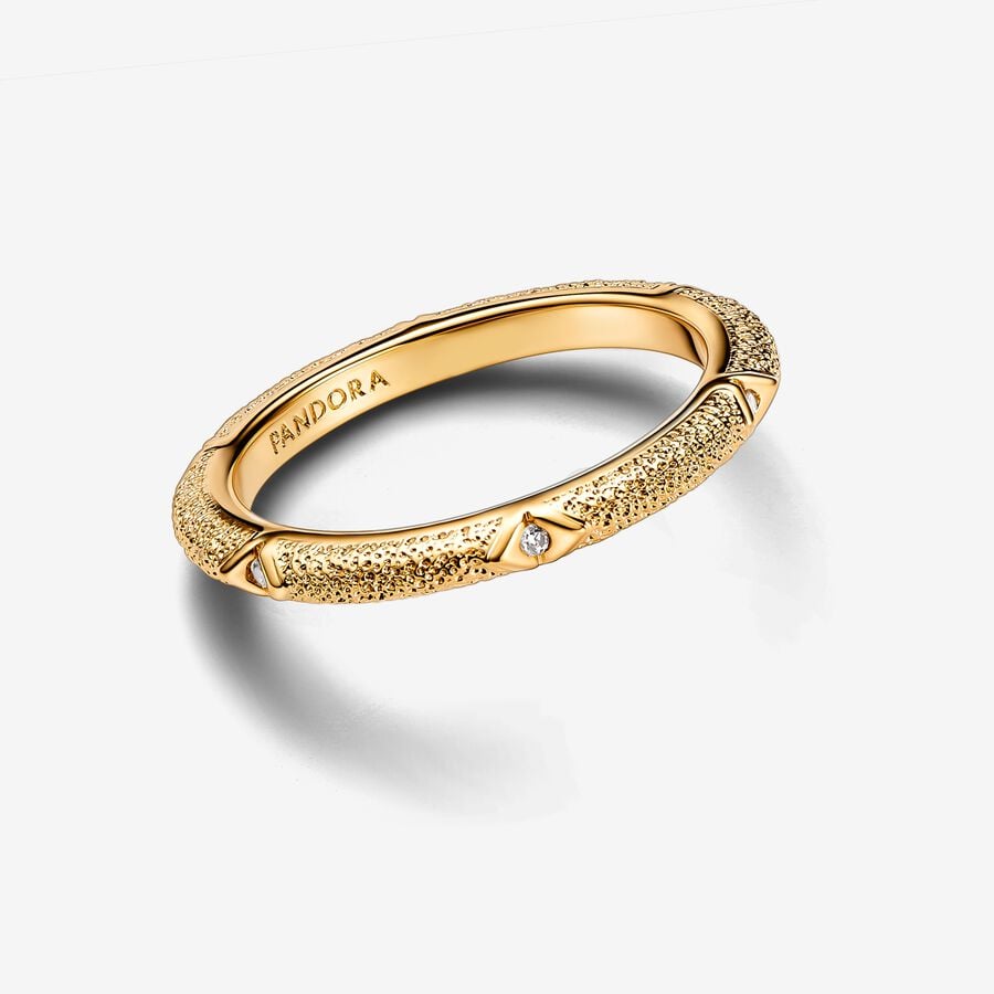 Pandora ME Textuur & Stenen Ring goudverguld - 163322C01