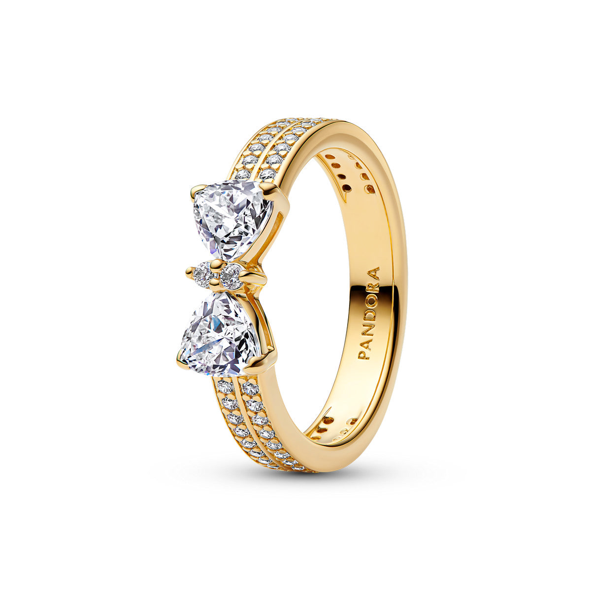 Pandora Pavé Strik Ring Goud goudkleurig - 163555C01