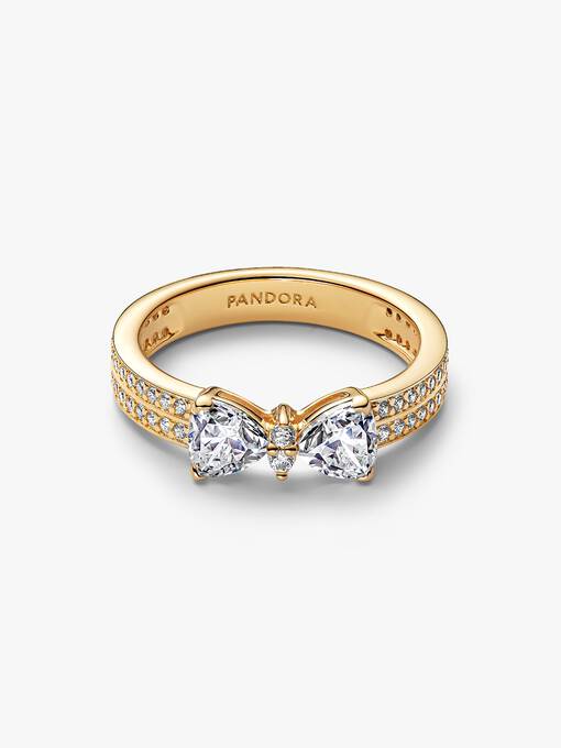 Pandora Pavé Strik Ring Goud goudkleurig - 163555C01