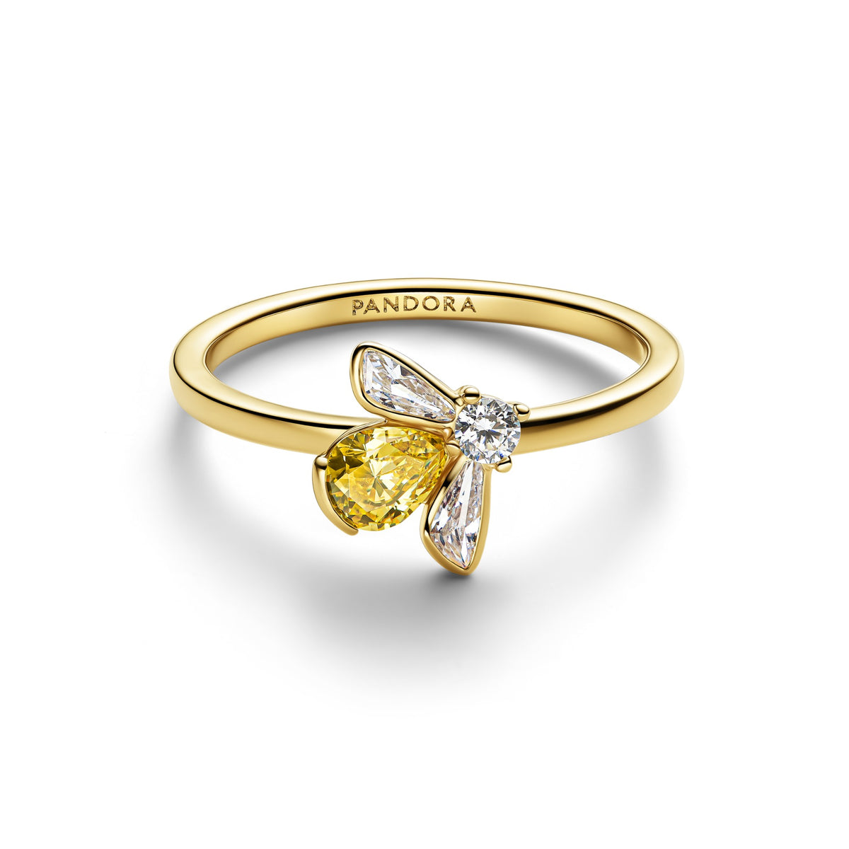 Pandora Honingbij Ring goudverguld 164562C01