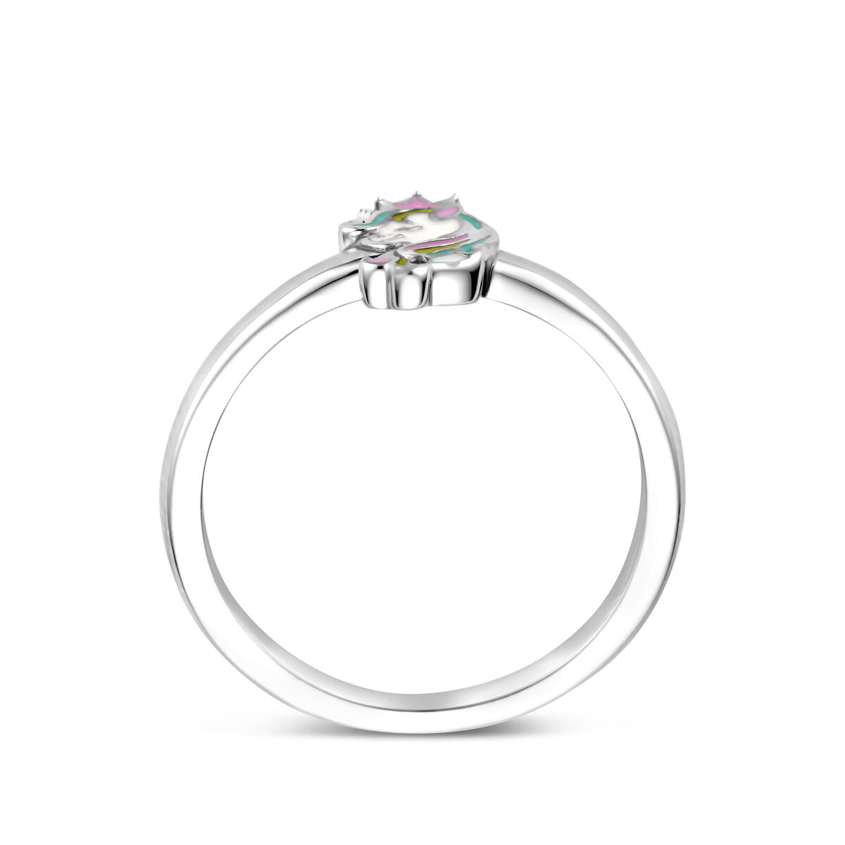 Fantasy Collection Ring emaille eenhoorn zilver