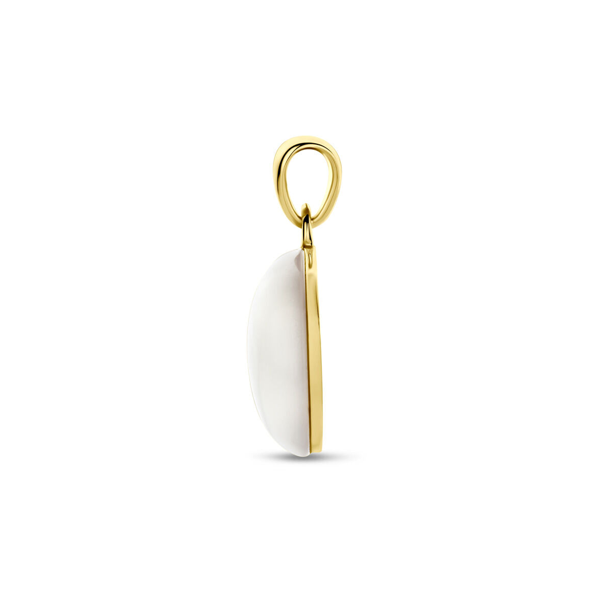 Hanger parelmoer 14K geelgoud 14 mm