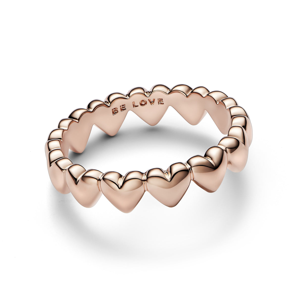Pandora Rij Harten Ring roségoudverguld 183427C00