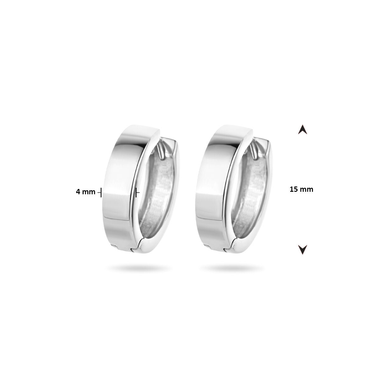 Fantasy Collection Oorbellen vlak zilver