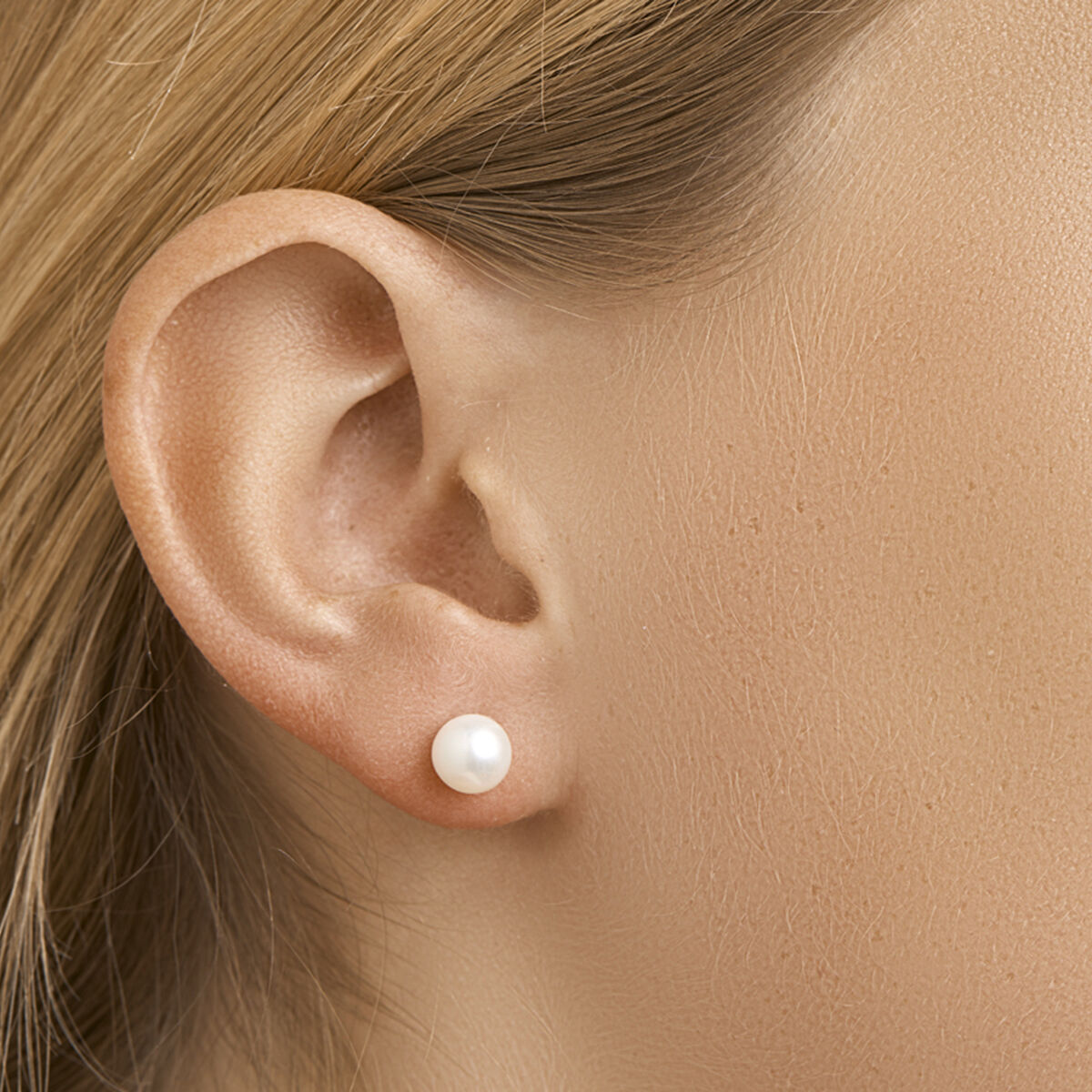 Fantasy Collection Oorbellen parel zilver