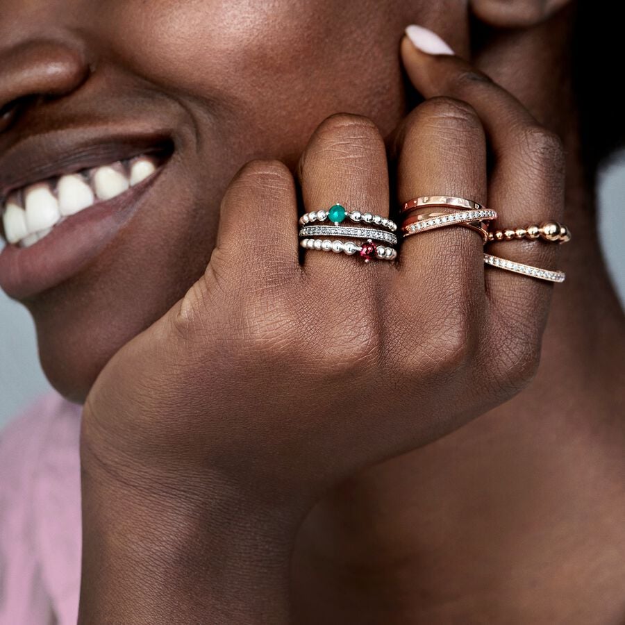 Pandora Sparkle & Hearts Ring 190963CZ - PansiteNederland.nl