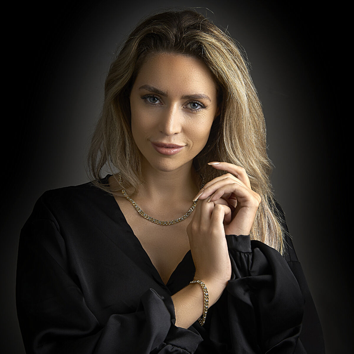 Fantasy Collection Collier geslepen gourmette massief 6,2 mm Silgold (bicolor goud met zilverkern)