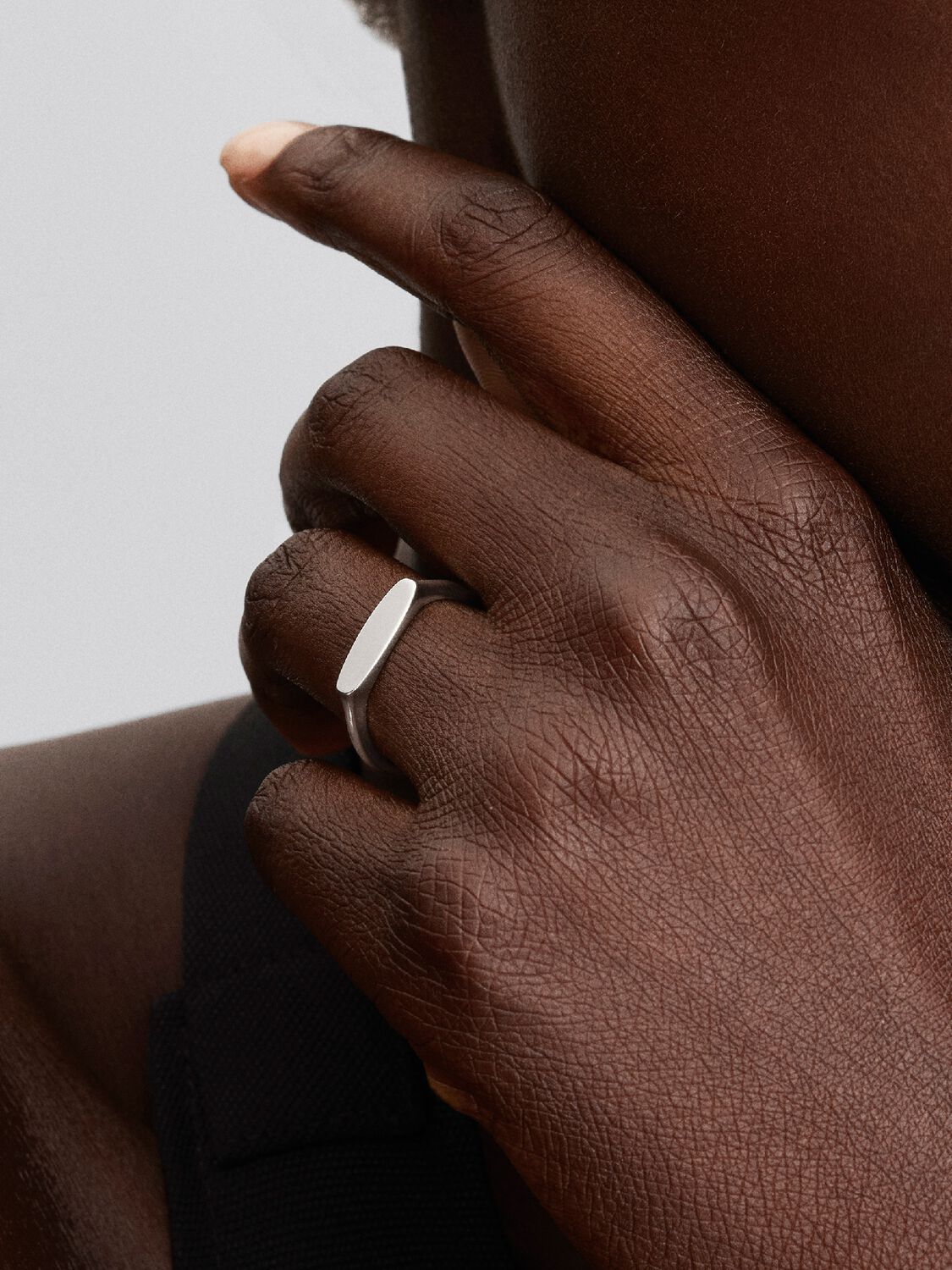 Pandora zilveren ring met graveerbaar staafje