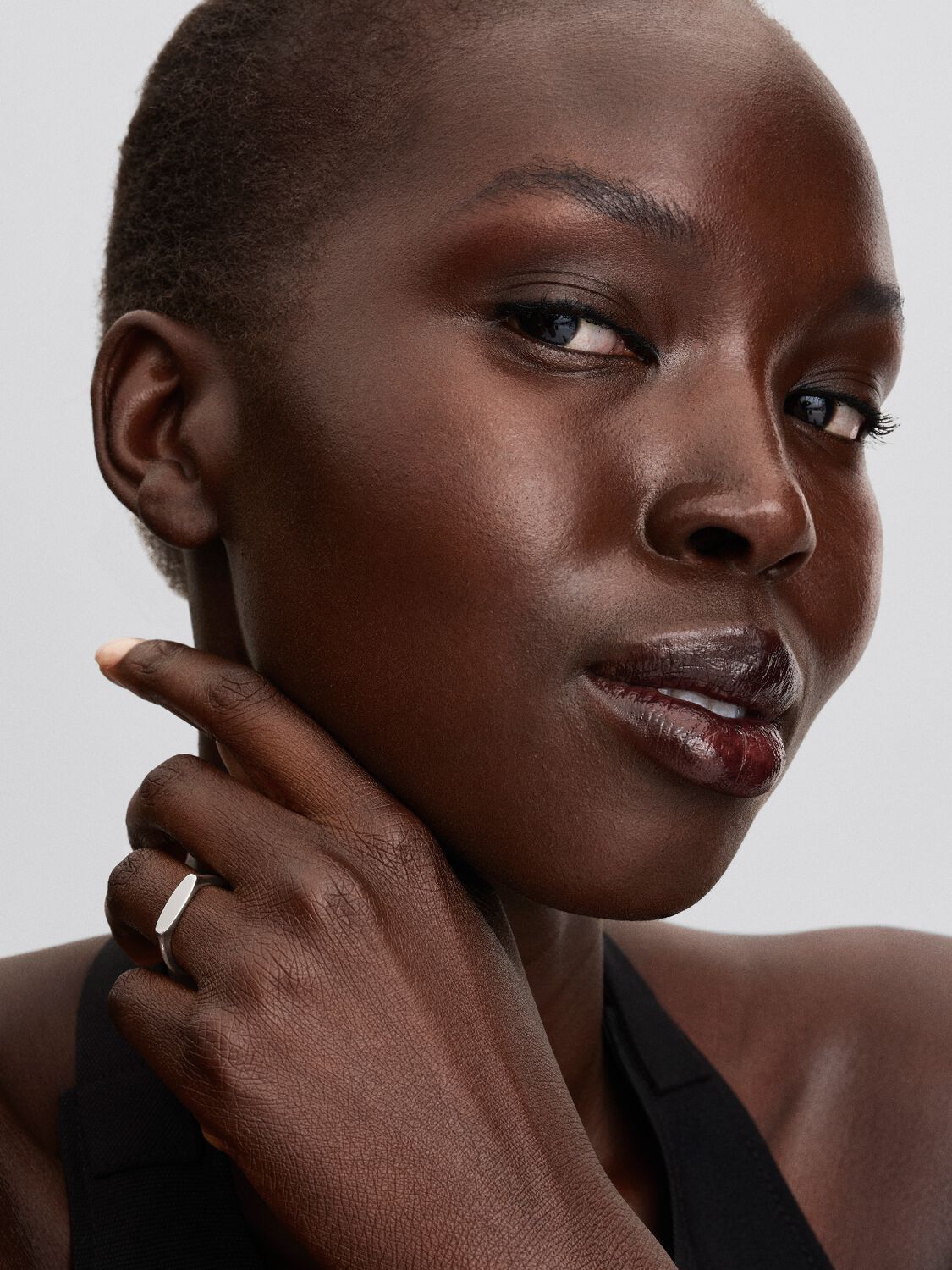 Pandora zilveren ring met graveerbaar staafje