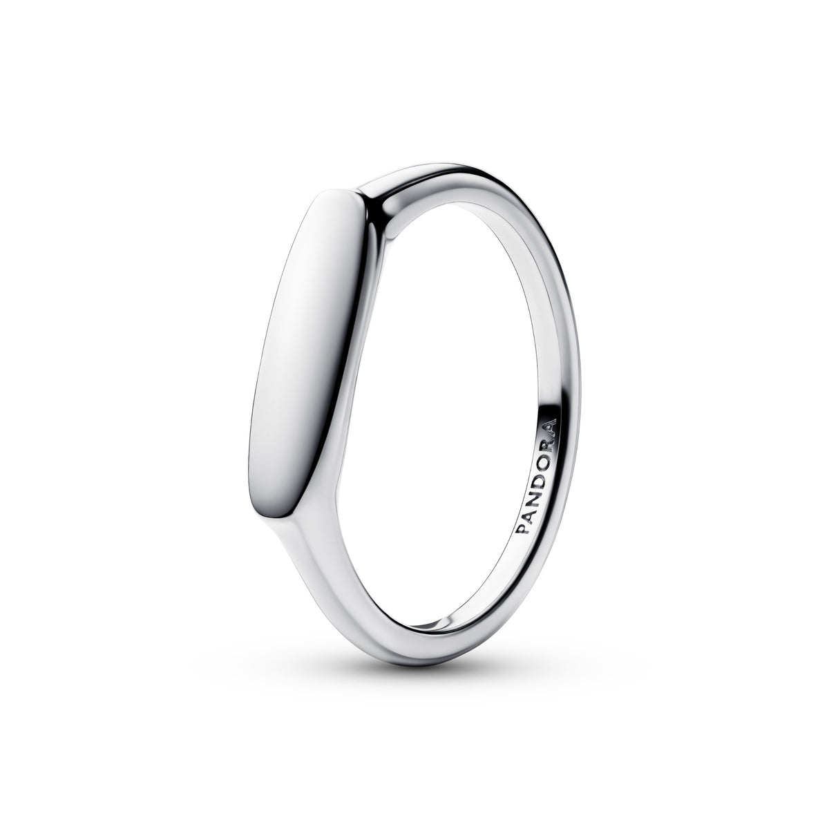 Pandora Ring met graveerbaar staafje zilver