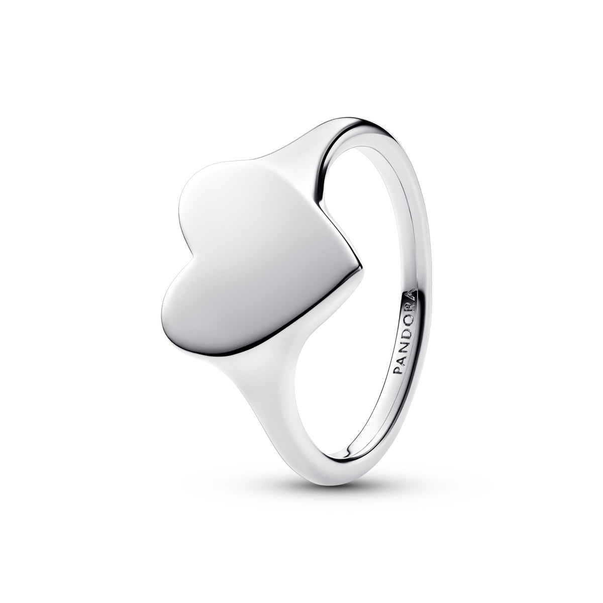 Pandora Ring graveerbaar hart zilver