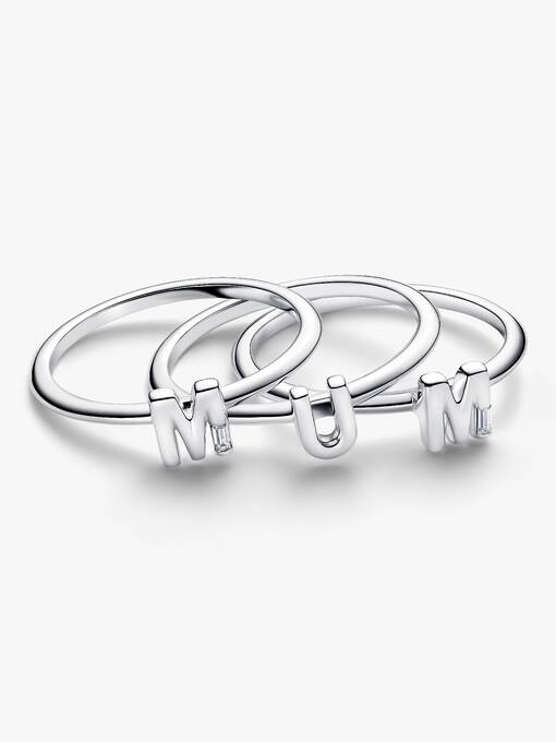 Pandora MUM Letters Deelbare Ring zilver - 194458C01