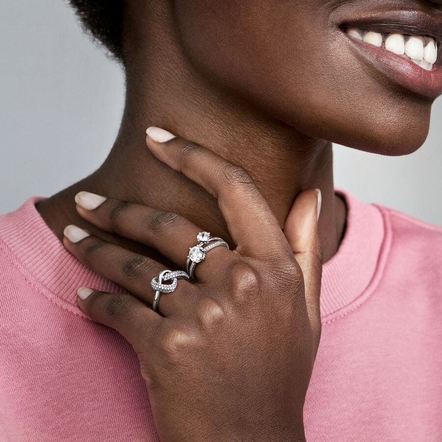 Pandora Helder Hart Solitair Ring 198691C01 - PansiteNederland.nl