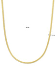 14K geelgoud collier gourmette 3,4 mm 43 cm 4029868 - PansiteNederland.nl