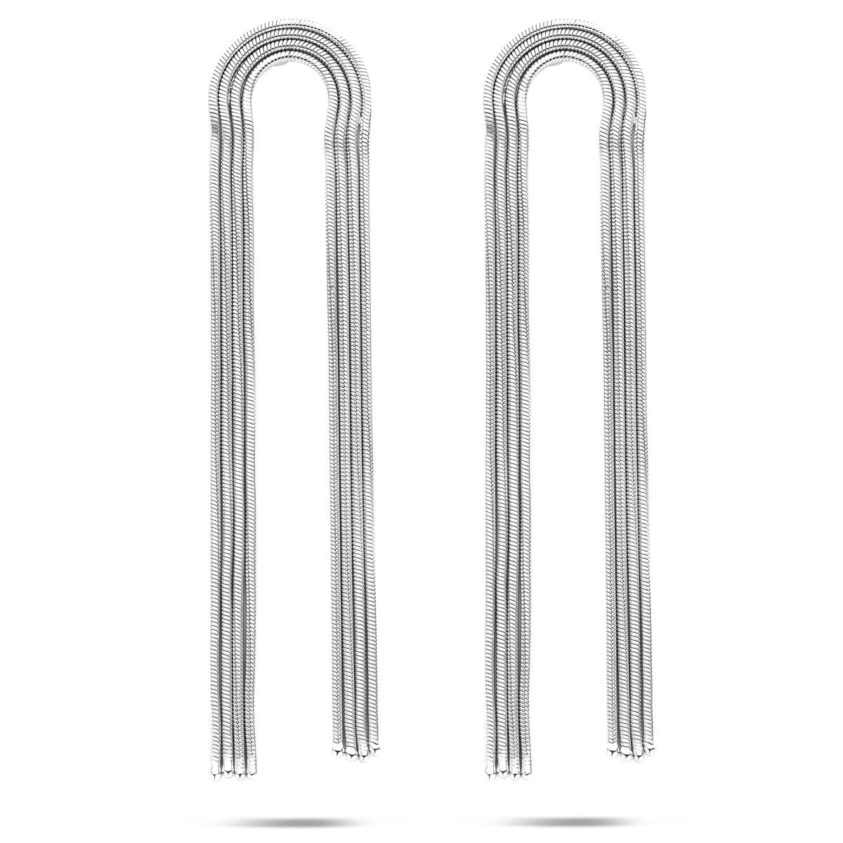 Fantasy Collection Hangende oorbellen 91 mm zilver