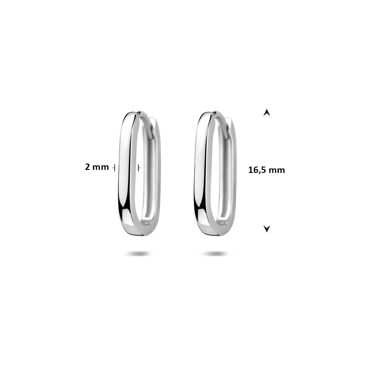 Fantasy Collection Oorbellen 16,5 mm zilver