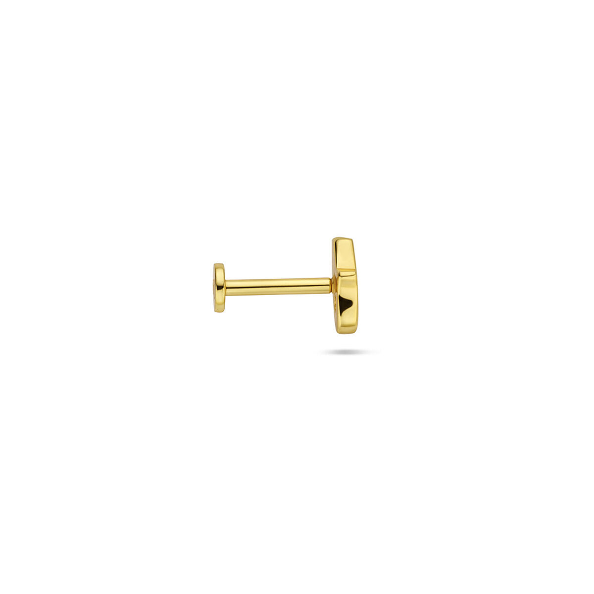 Fantasy Collection Flat back piercing hand van fatima zirkonia 6 mm 1 micron zilver verguld