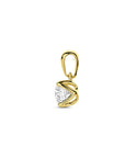 14K geelgouden hanger lab grown diamant 0.50ct h si 10 mm - 4033686 - PansiteNederland.nl