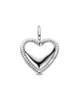 Zilveren gerhodineerde hanger hartje 19,5 mm - 1341710 - PansiteNederland.nl